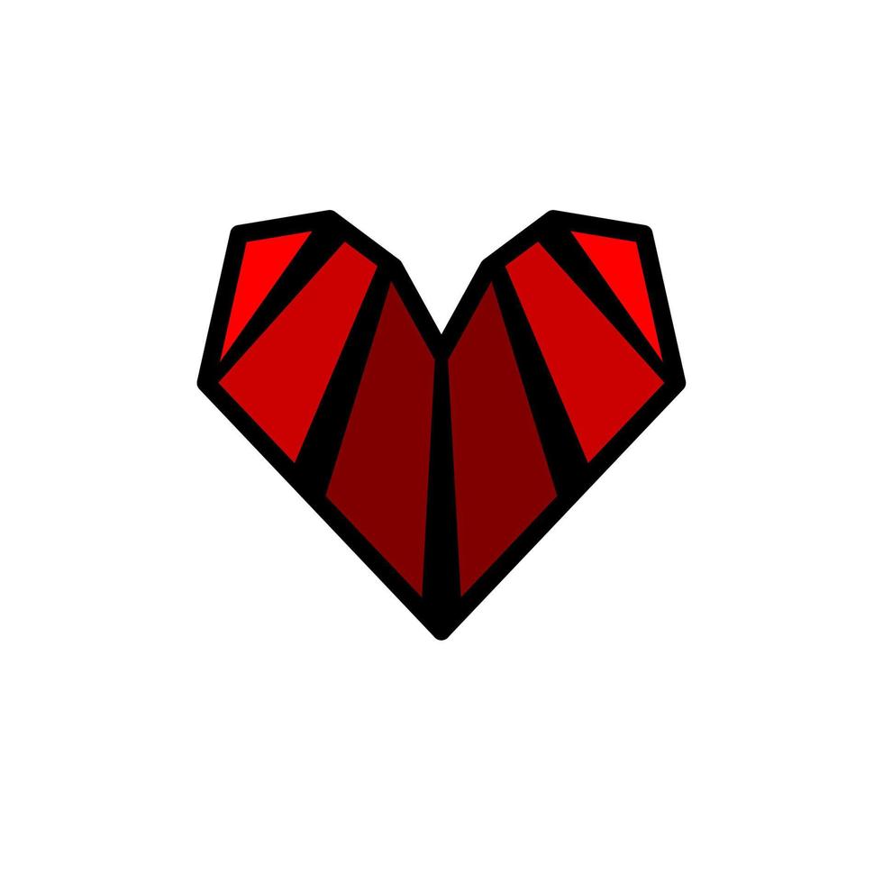 diseño de icono de amor, icono simple con concepto de elegancia, perfecto para el símbolo de San Valentín o el logotipo de su empresa vector