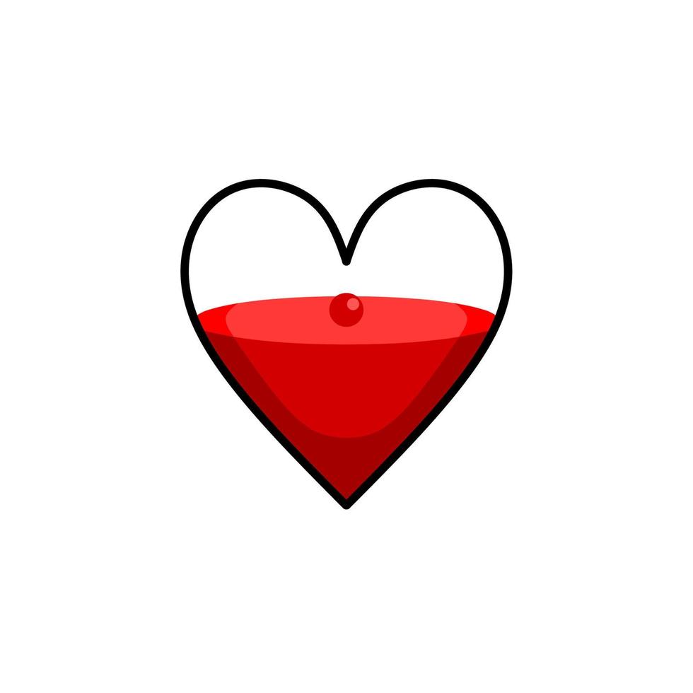 Love icon design, simple icon with elegance concept, perfect for Valentine symbol or your bussiness logo vector