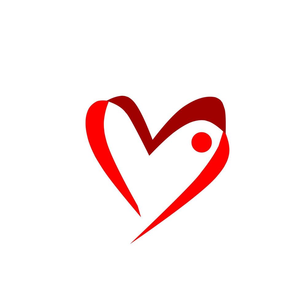 diseño de icono de amor, icono simple con concepto de elegancia vector