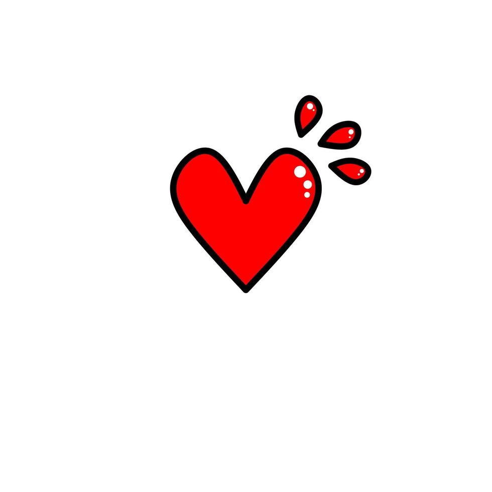 diseño de icono de amor, icono simple con concepto de elegancia vector