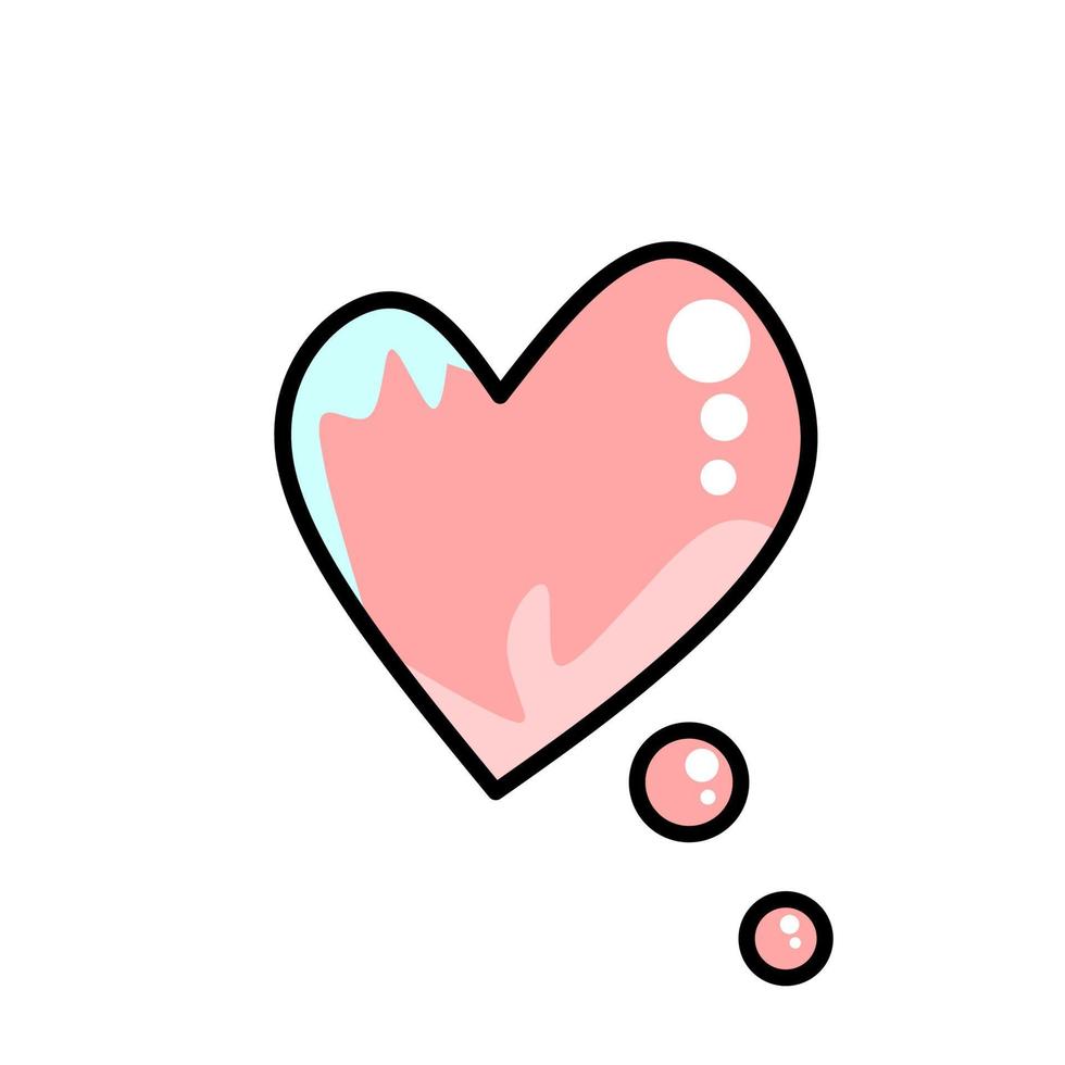 diseño de icono de amor, icono simple con concepto de elegancia vector