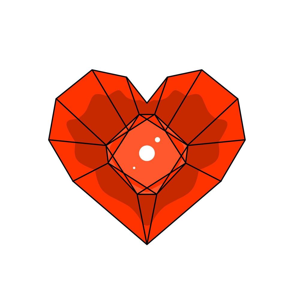 Love icon design, simple icon with elegance concept vector