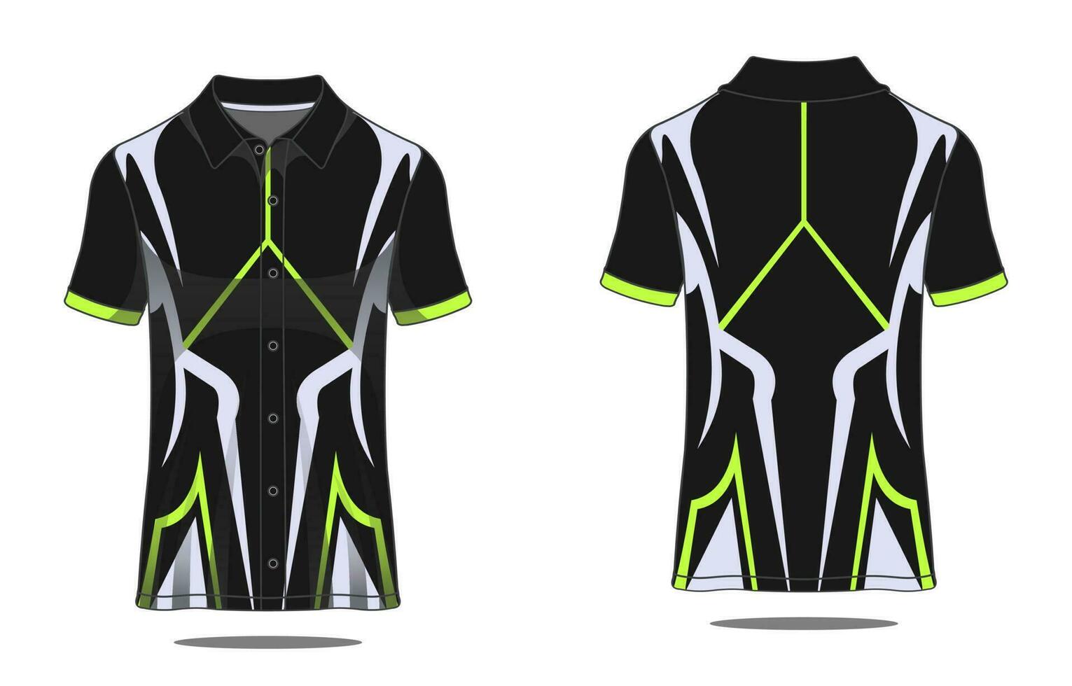 Template T shirt polo vector