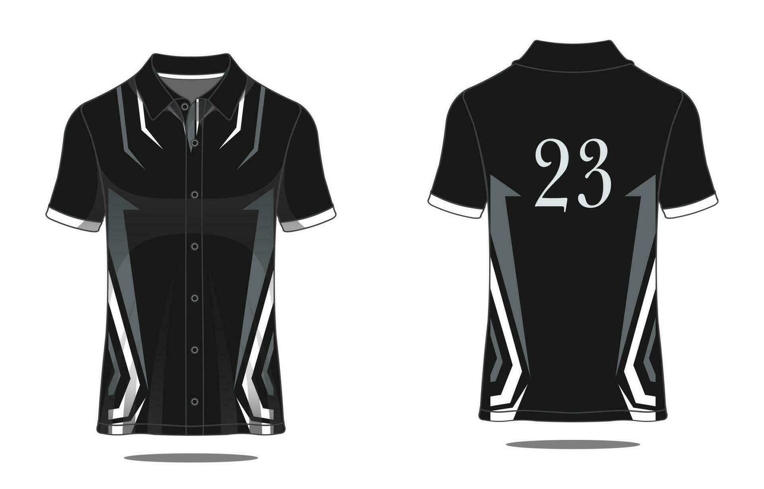 Template T shirt polo vector