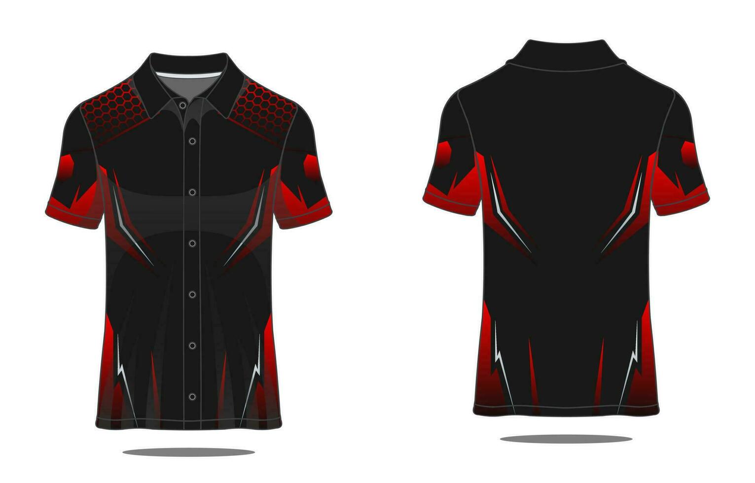 Template Tshirt polo uniform vector