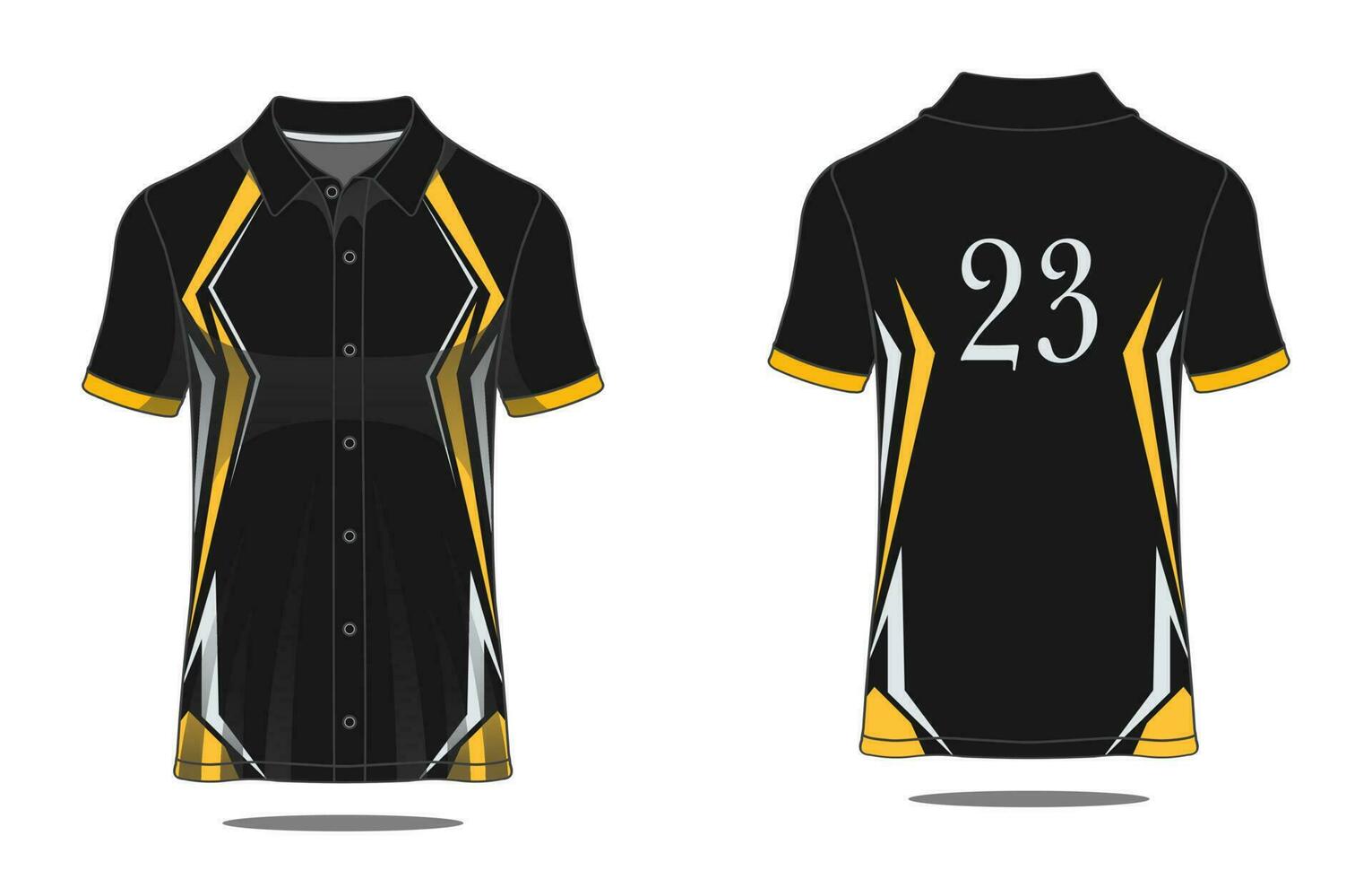 Template Tshirt polo uniform vector
