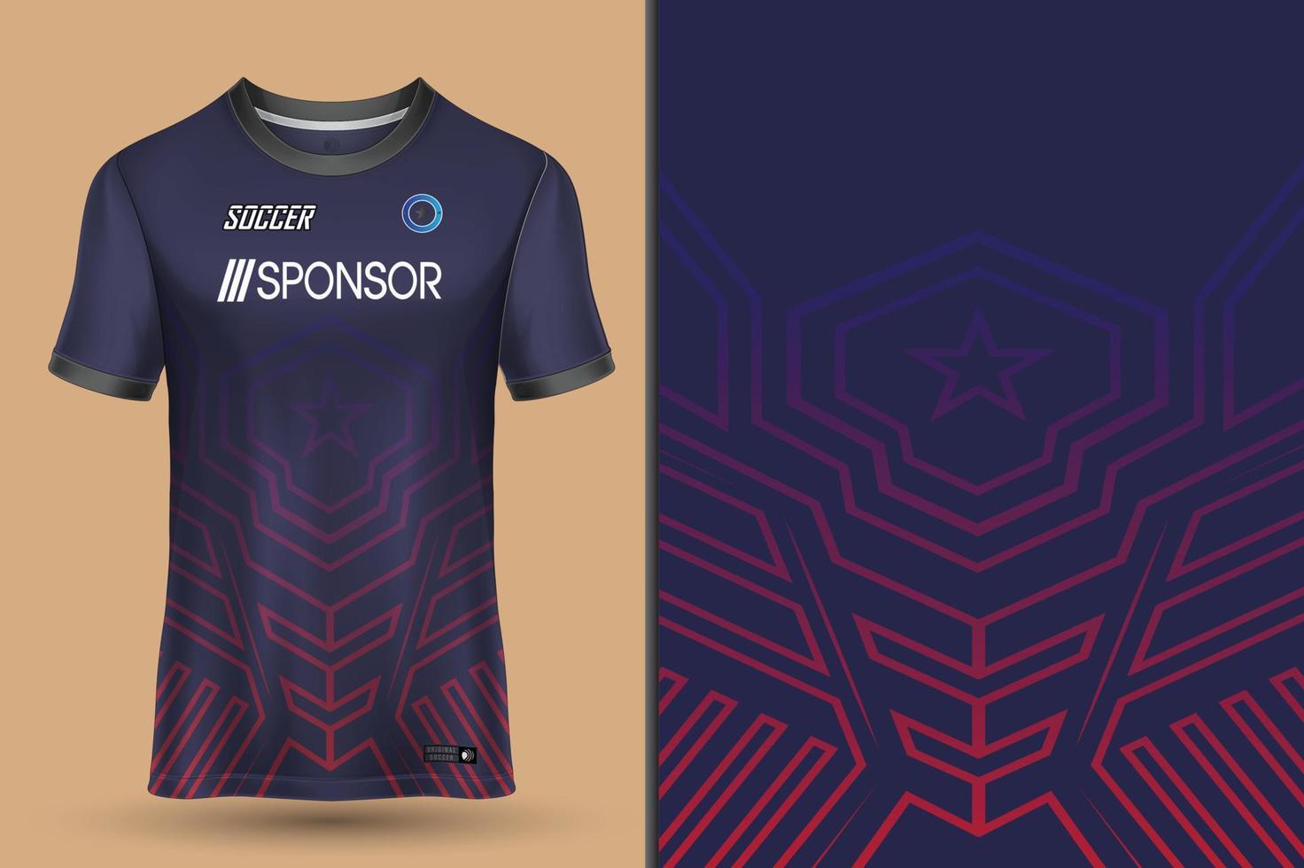 Sports jersey design for sublimation vector
