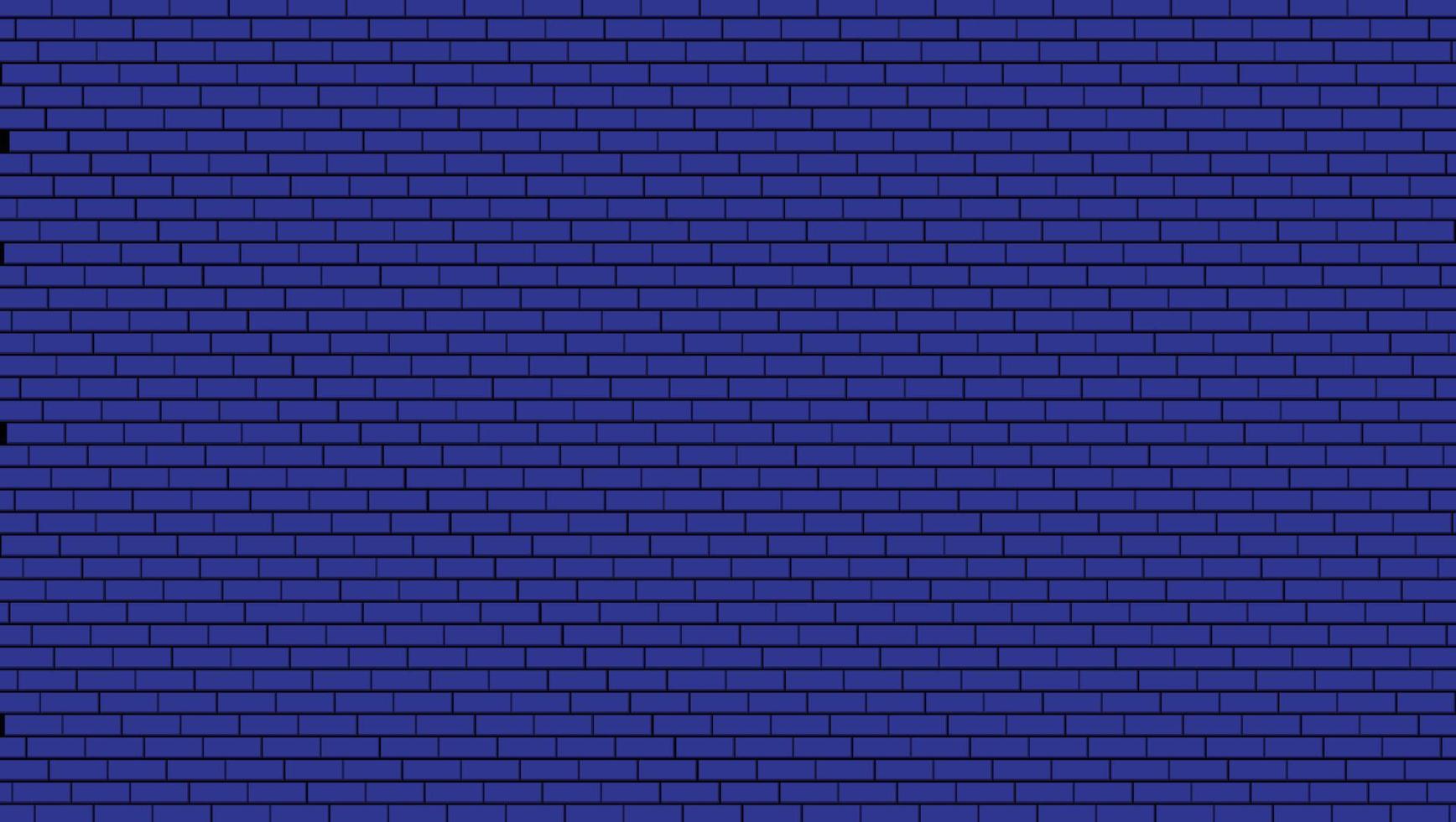 Blue brick wall vector background