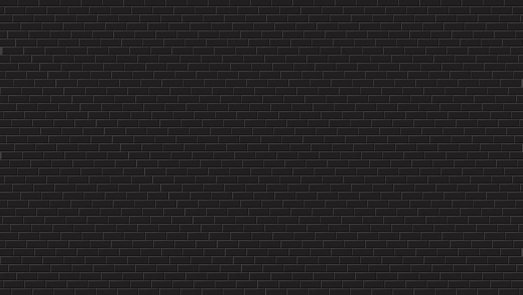 Black brick wall vector background