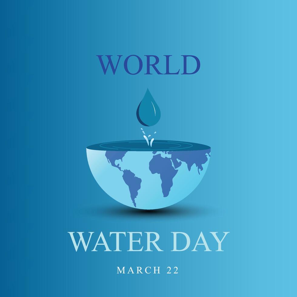 world water day vector design