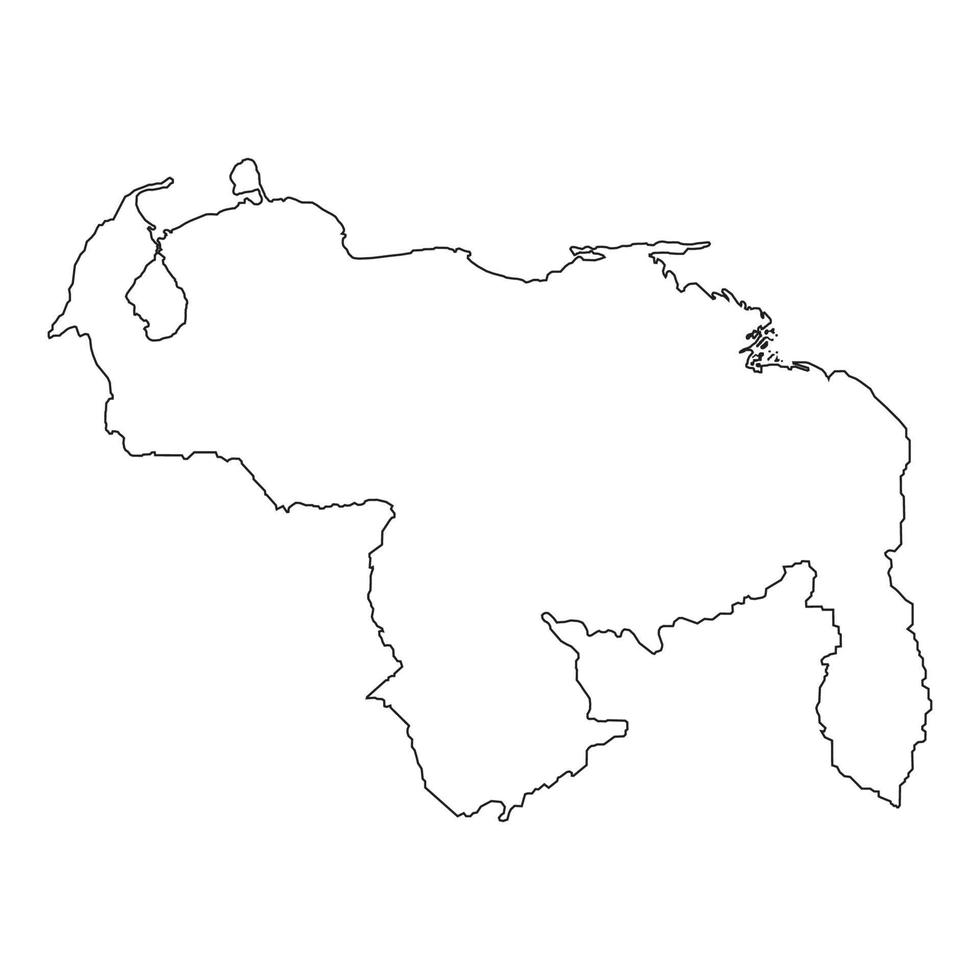 Venezuela map icon vector