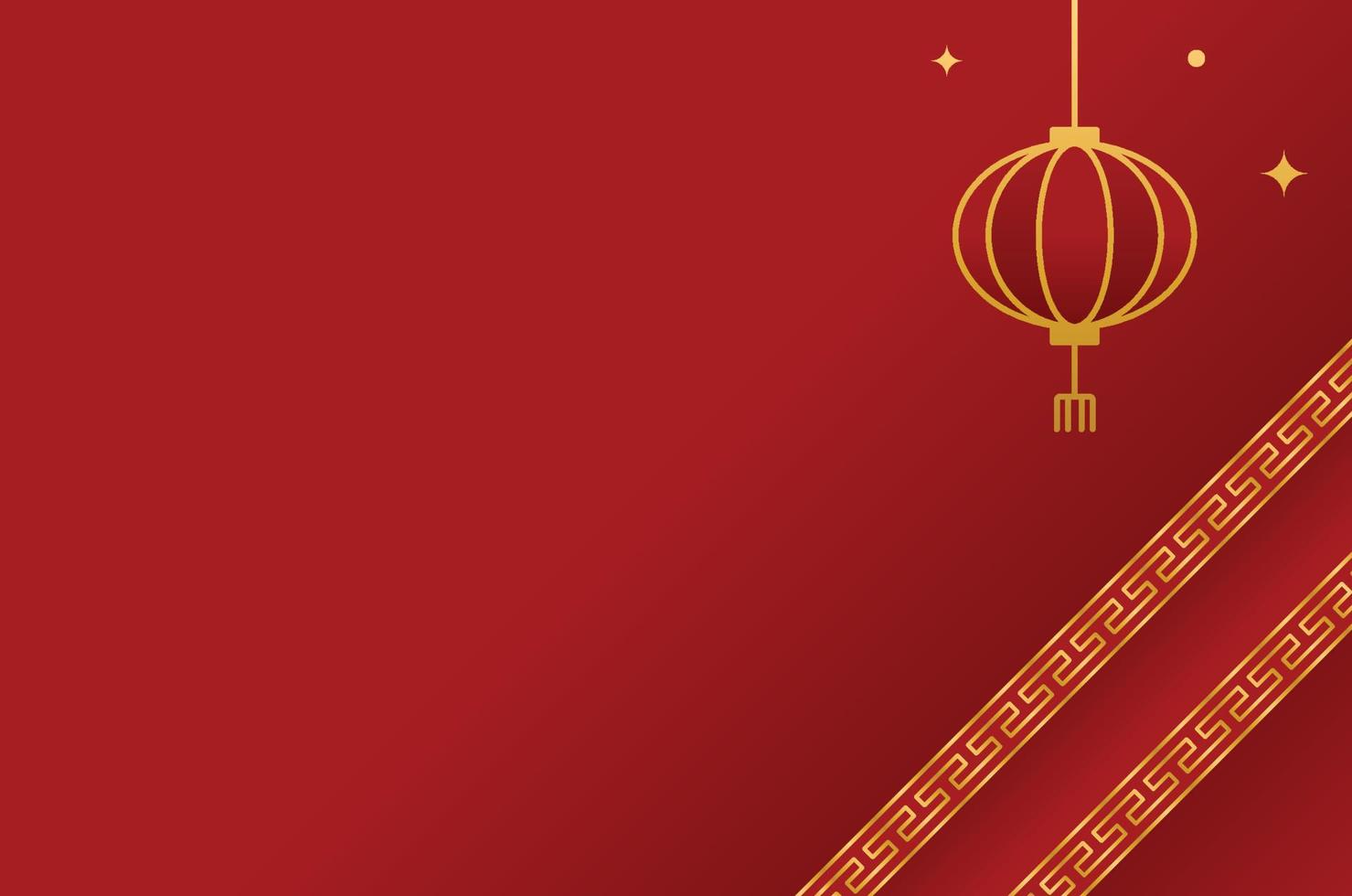 fondo rojo chino tradicional vector