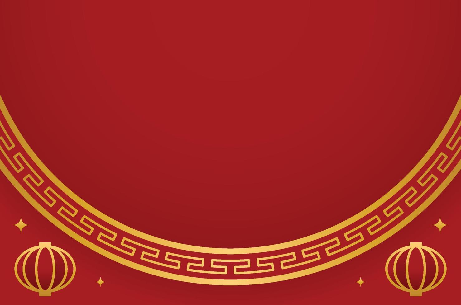 Traditional Chinese Red Background vector