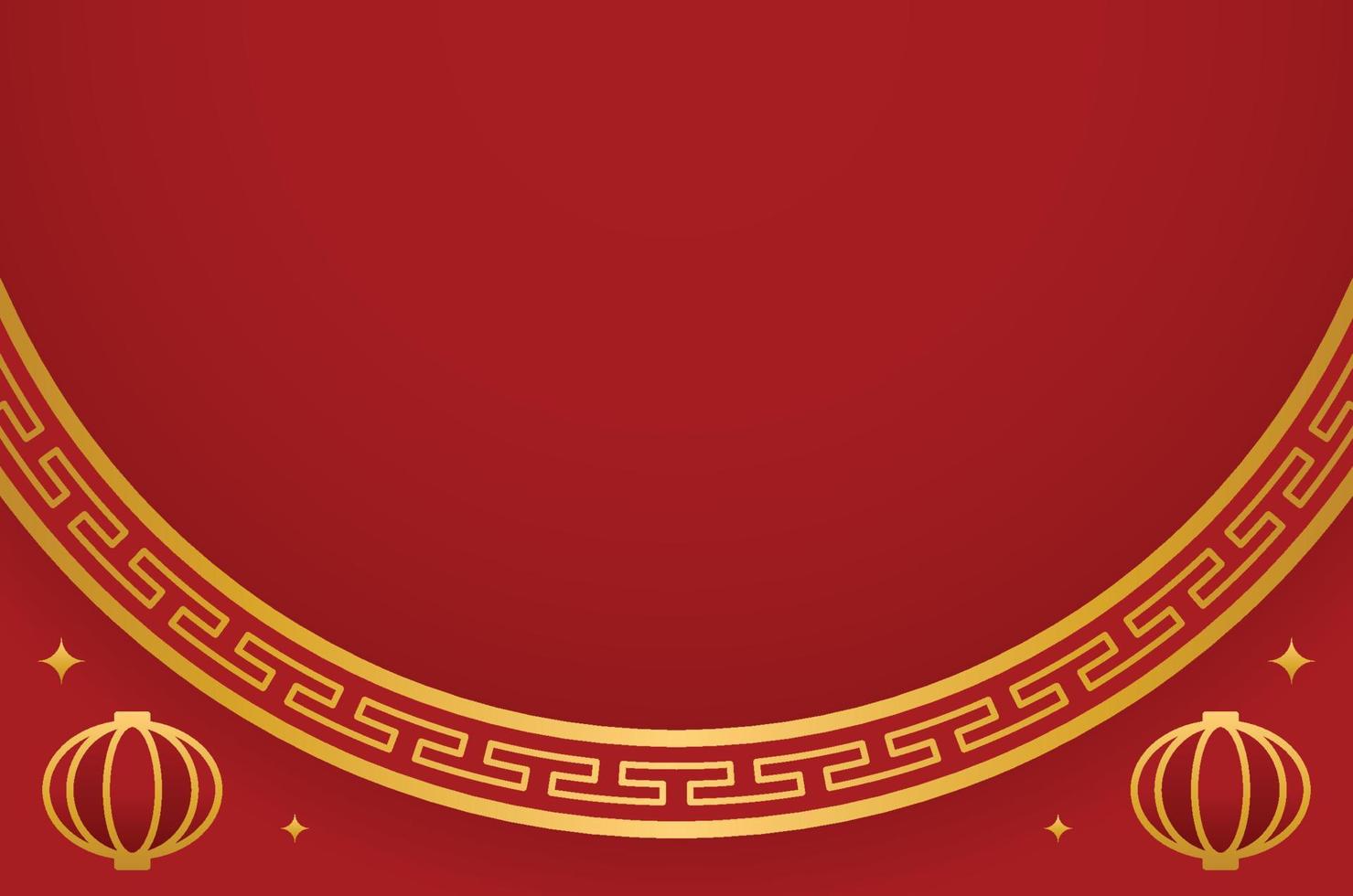 fondo rojo chino tradicional vector