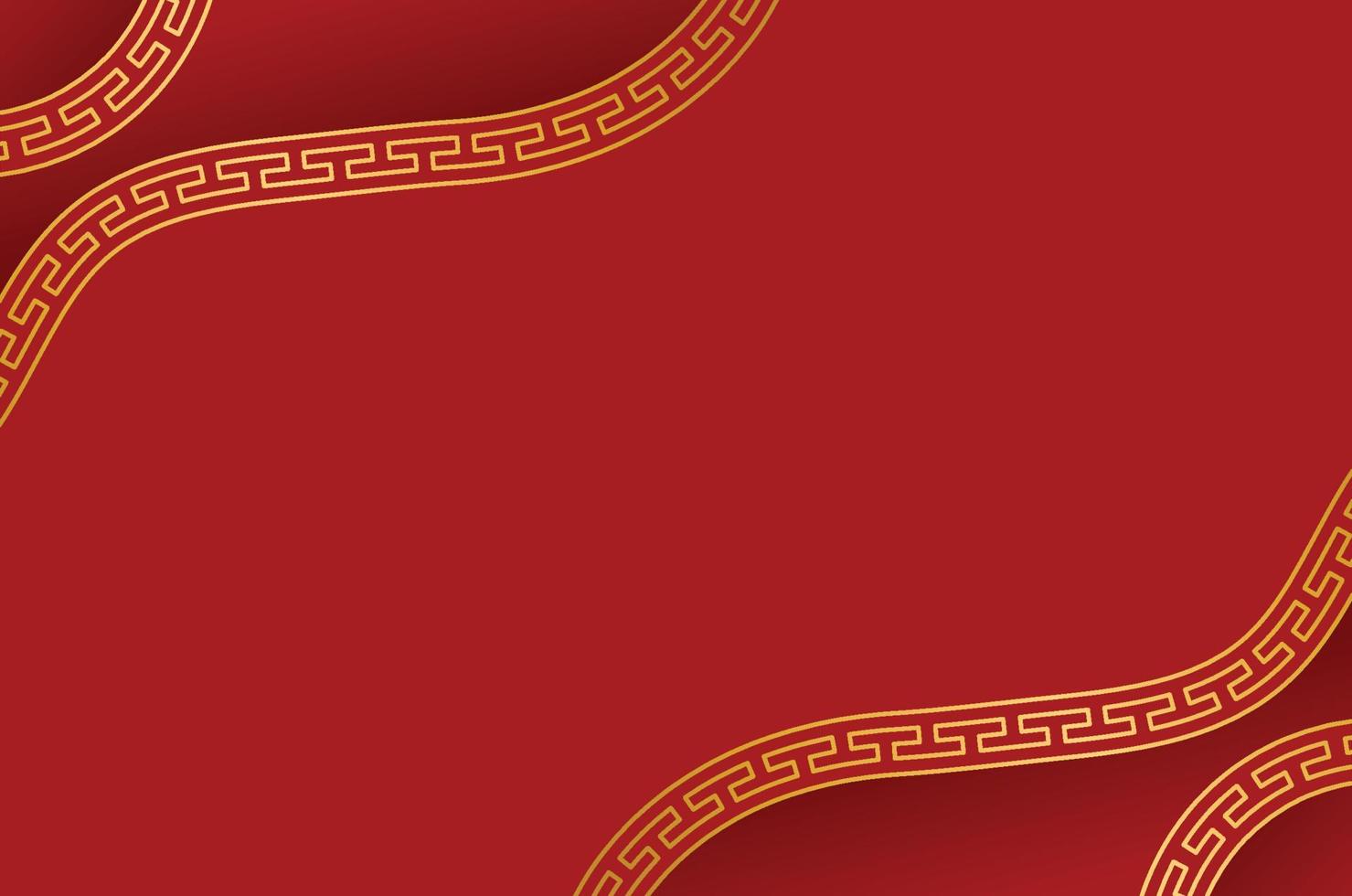 Traditional Chinese Red Background vector