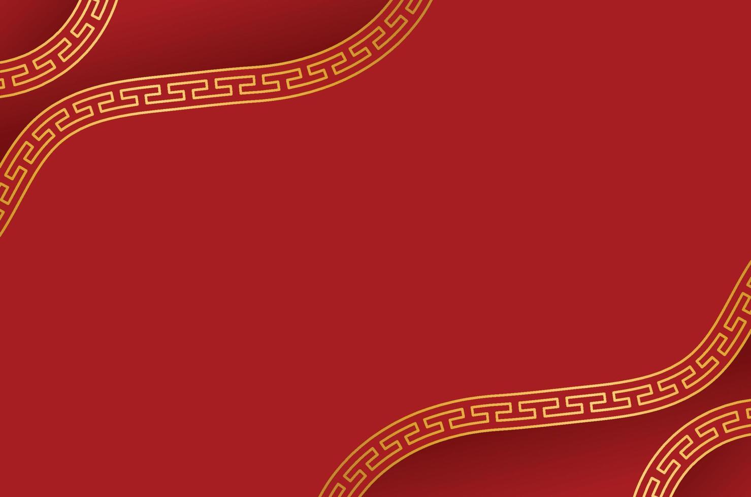 fondo rojo chino tradicional vector