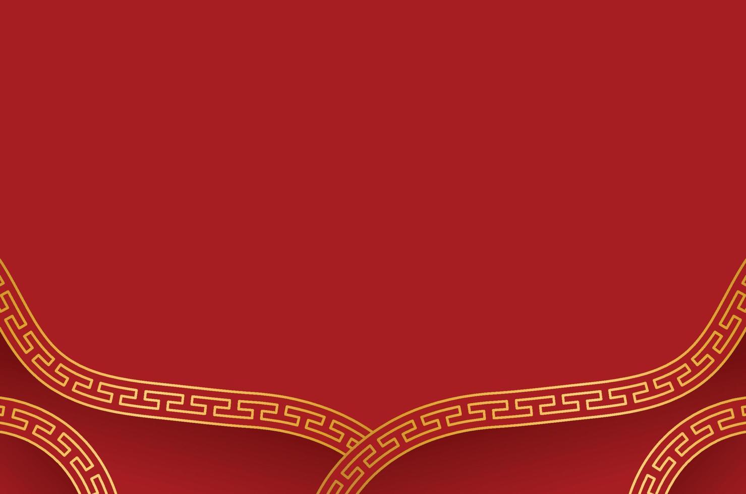 Traditional Chinese Red Background vector