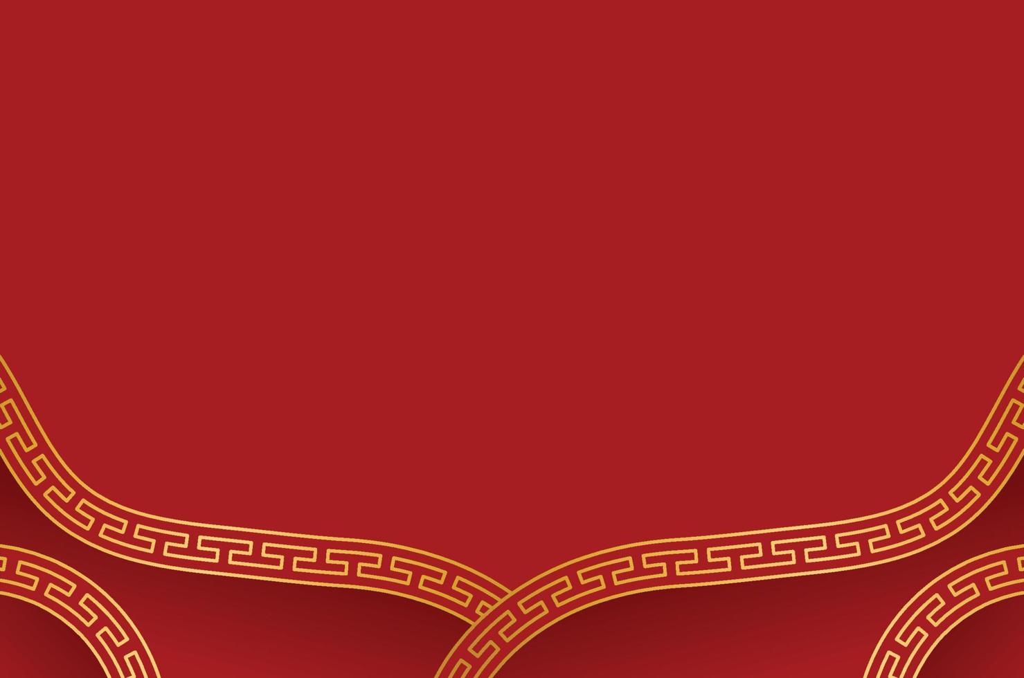 Traditional Chinese Red Background vector