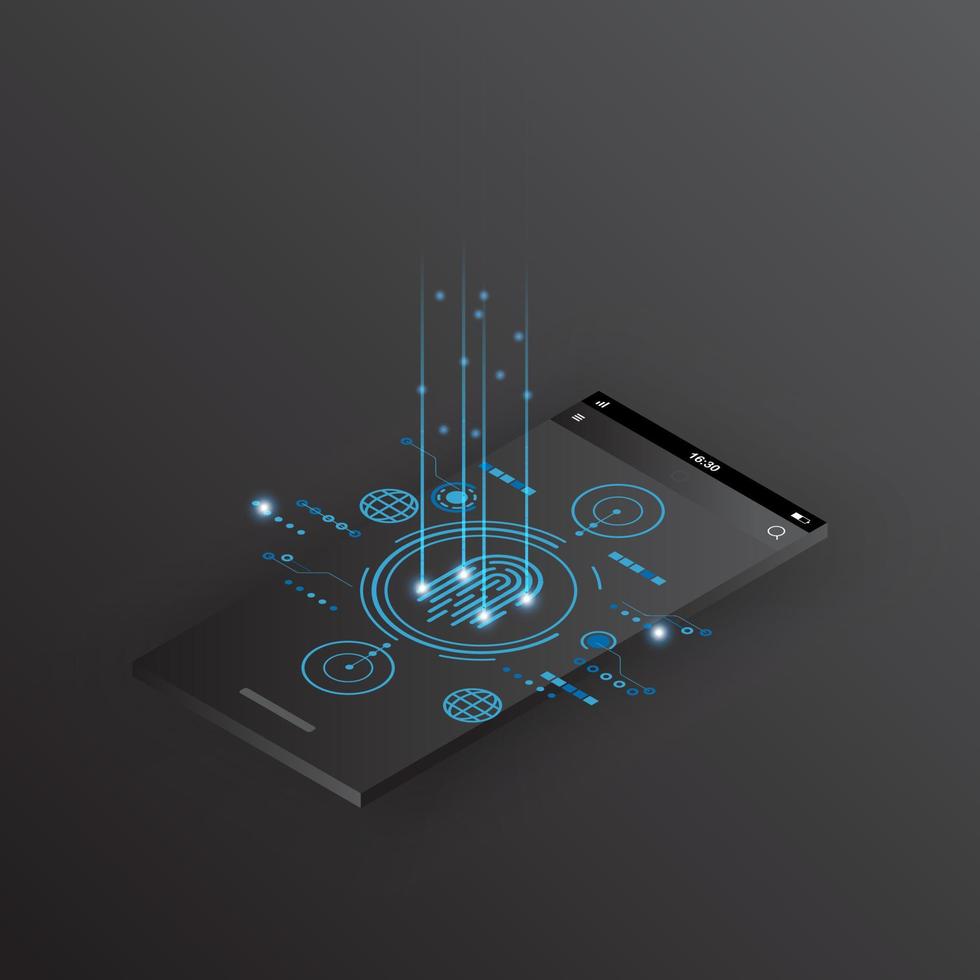 mobile phone technology background abstract. technology with line digital, black mobile color, phone modern, element, dot, hi-tech, vector. mobile technological for web banner, background, object. vector