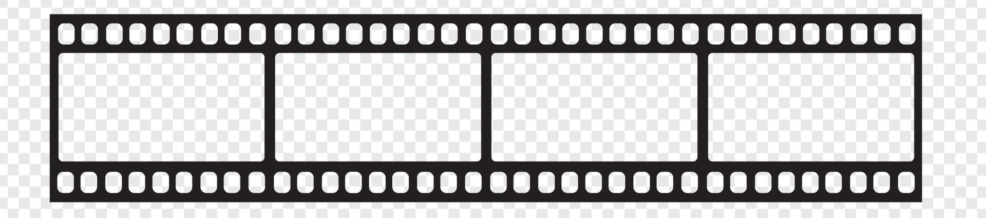 Film strip isolated vector icon. Retro picture with film strip icon. Film strip roll.