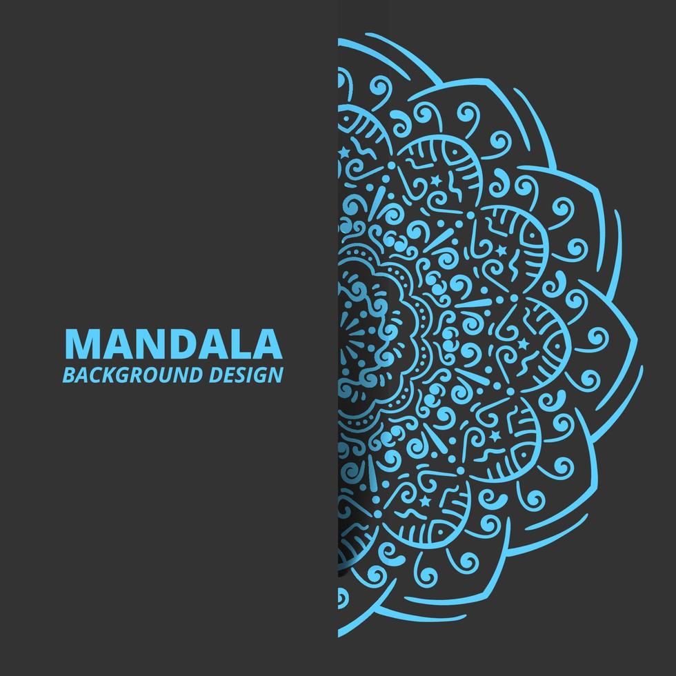Mandala ornament background design vector