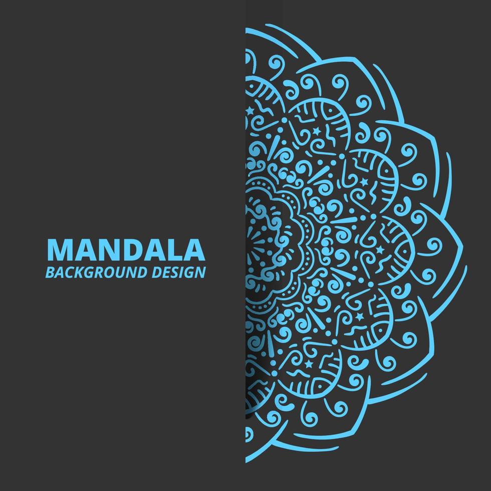 vector de diseño de fondo de ornamento de mandala