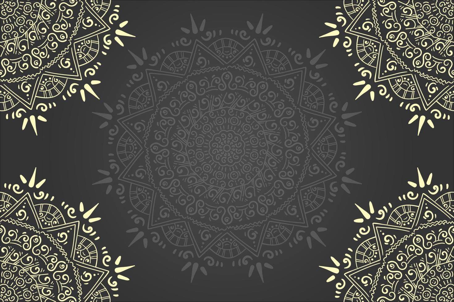 Mandala ornament background design vector