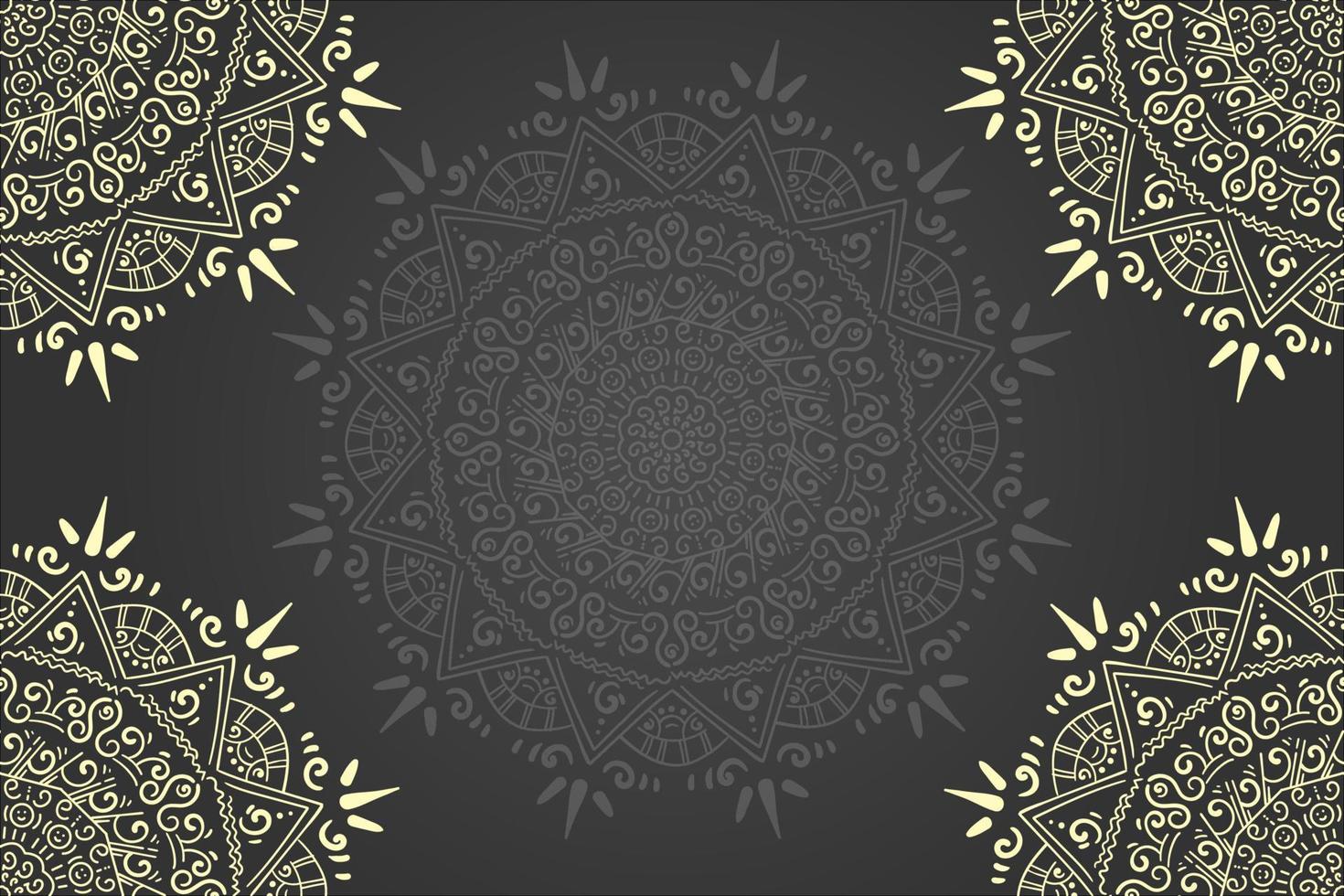 vector de diseño de fondo de ornamento de mandala