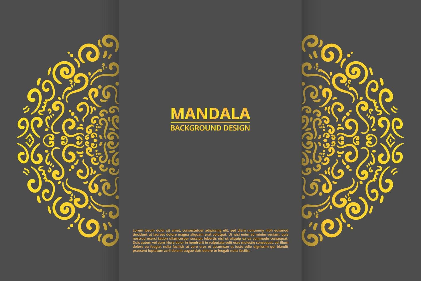 Mandala ornament background design vector