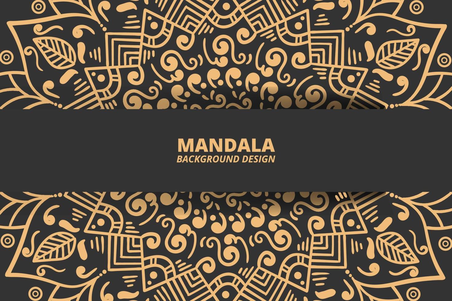 Mandala ornament background design vector