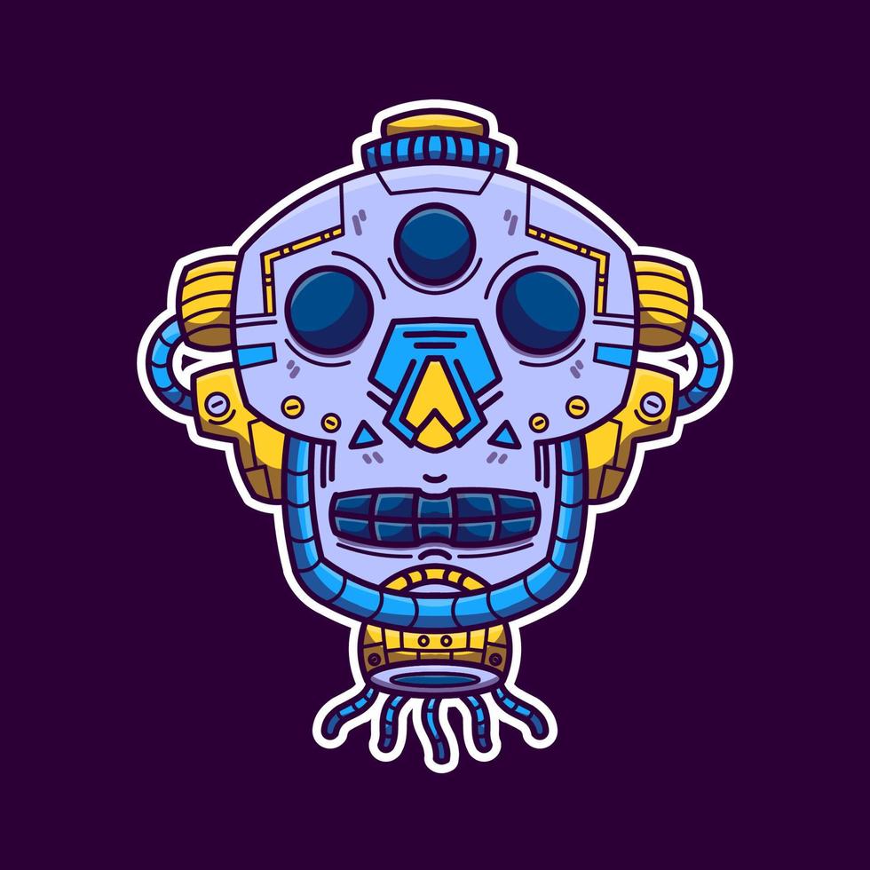 Head of Robot vector