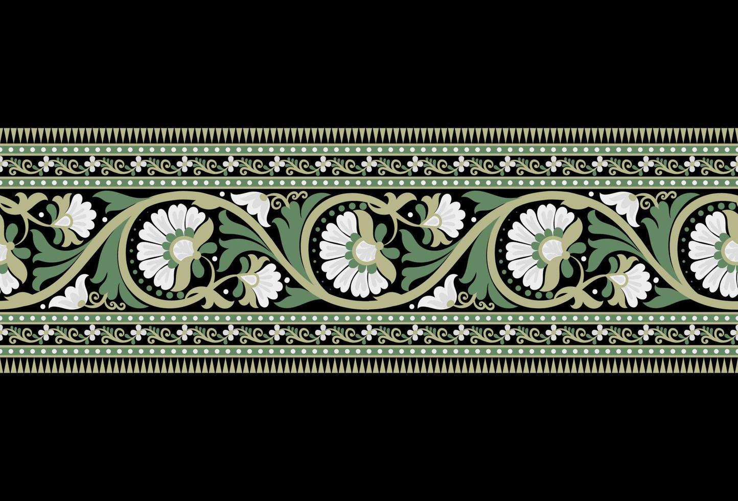 Vector vintage damask pattern design