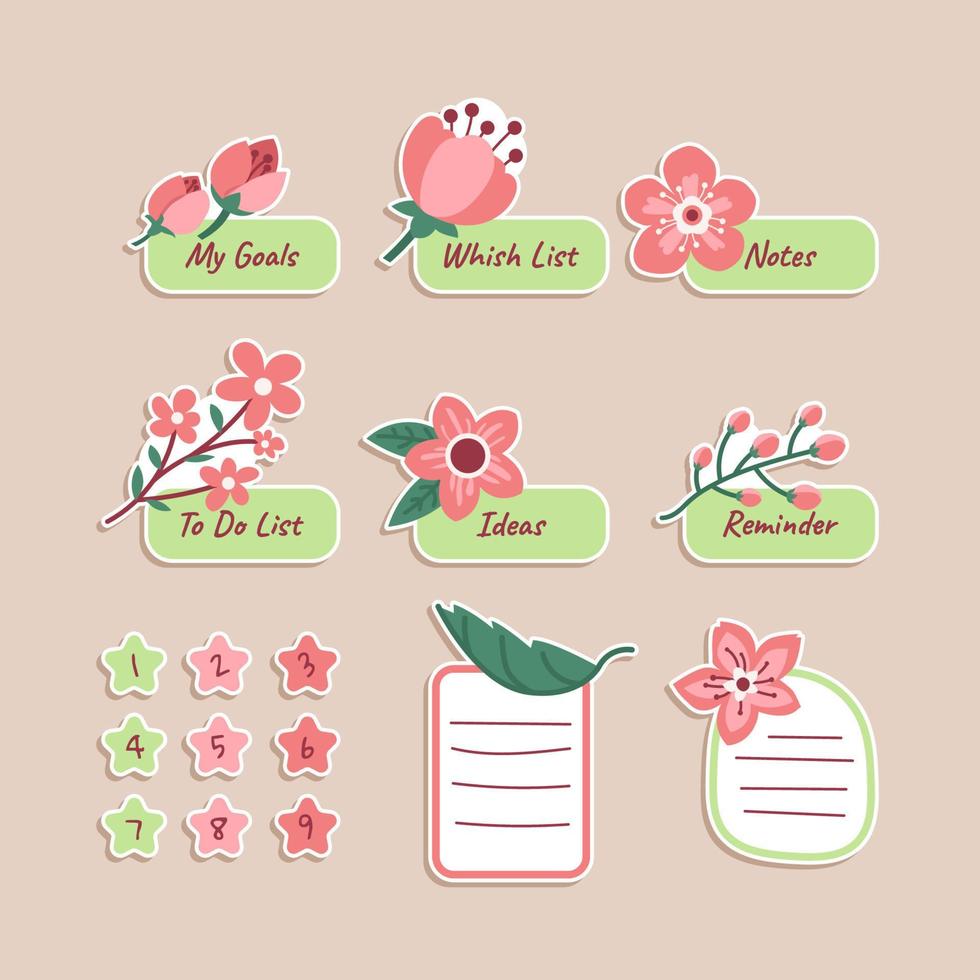 Peach Blossom Sticker vector