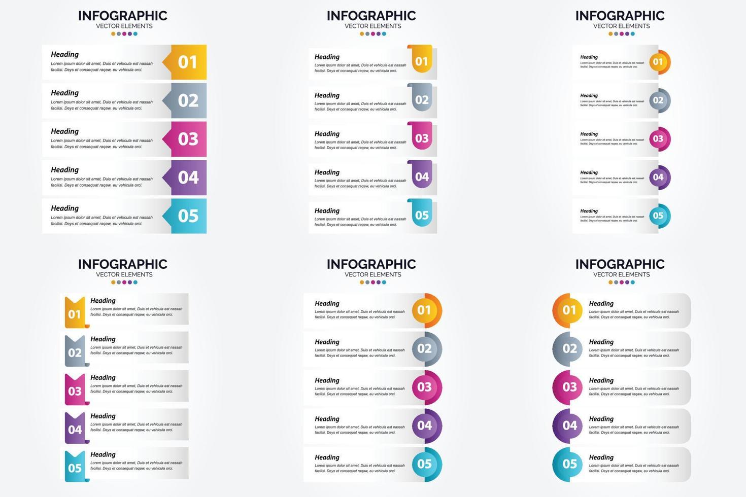 las ilustraciones vectoriales de este conjunto son perfectas para crear infografías para publicidad. folletos volantes y revistas. vector