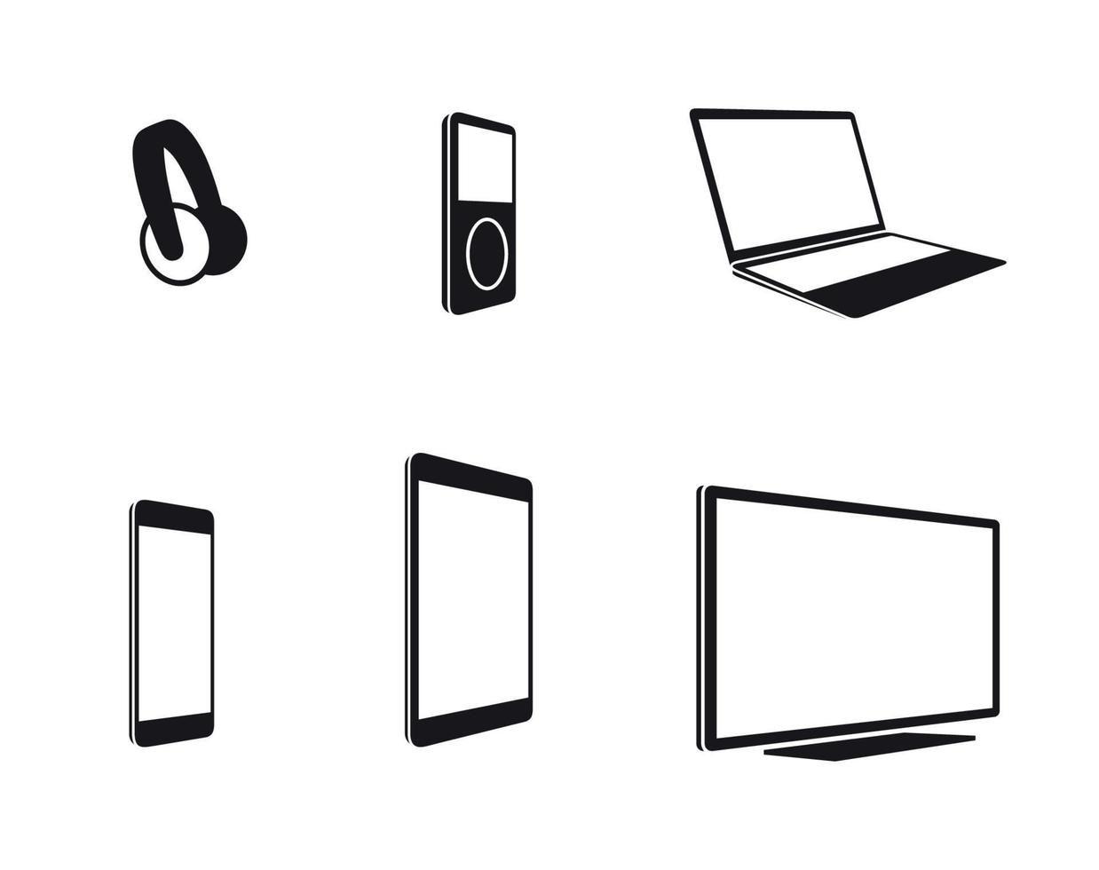 Electronic devices icon vector