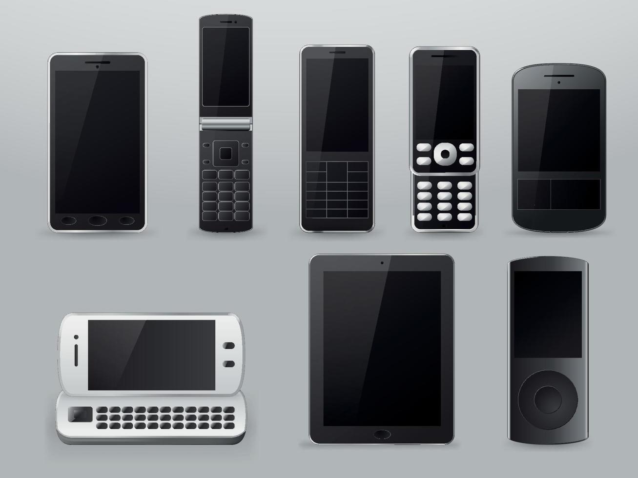 Gadgets icons set vector