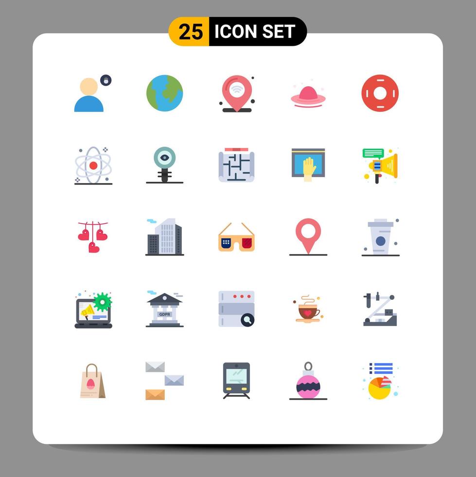 25 Creative Icons Modern Signs and Symbols of sign spring internet hat cap Editable Vector Design Elements