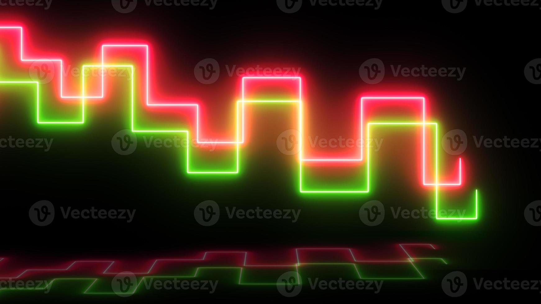 Multicolor Neon Line Abstract Background photo