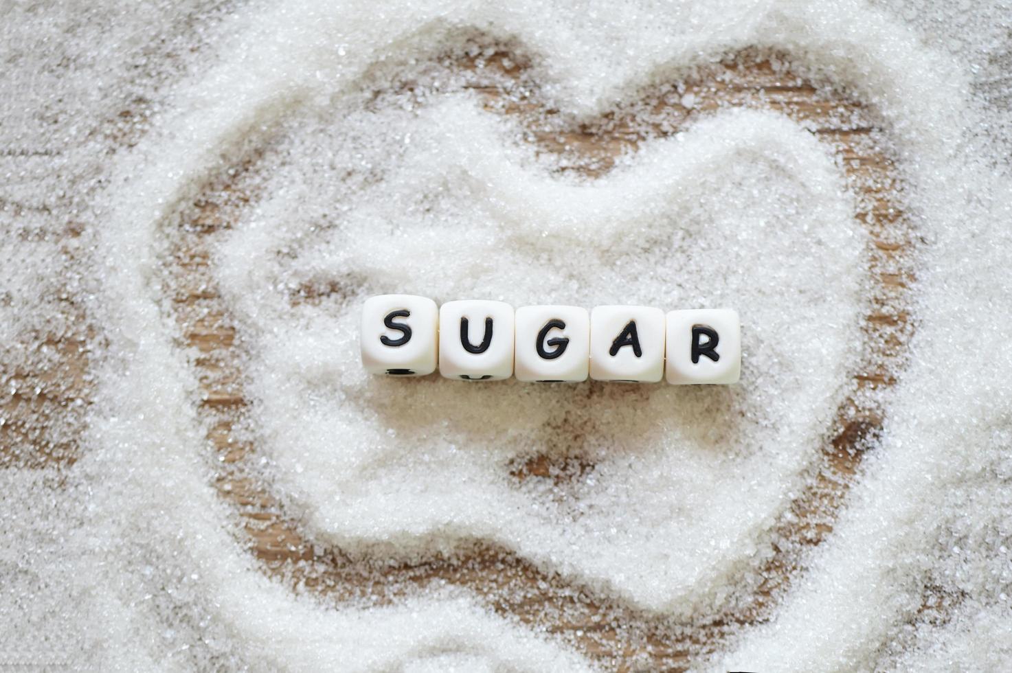 Sugar on table background, white sugar for food and sweets dessert candy heap of sweet sugar crystalline granulated photo