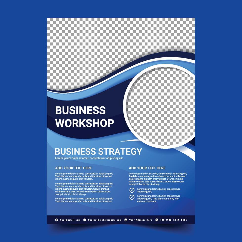 Workshop Poster Template vector