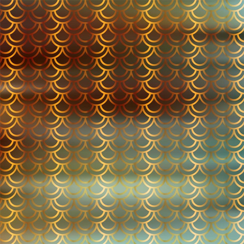 Golden art deco pattern with gradient color blur background photo