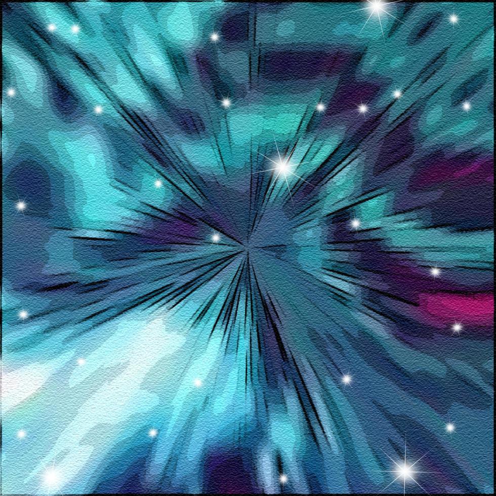 Blue Pop Art Cartoon Comic Background photo