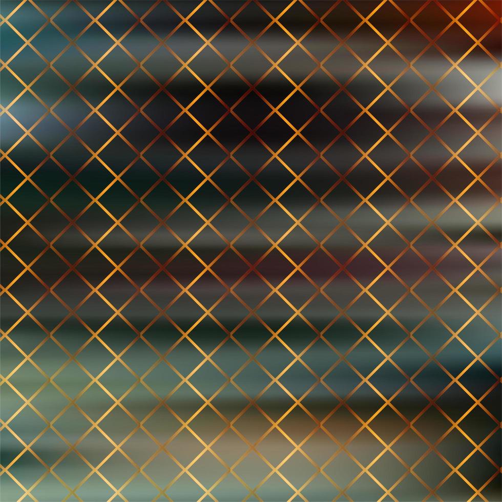 Golden grid pattern with gradient color blur background photo