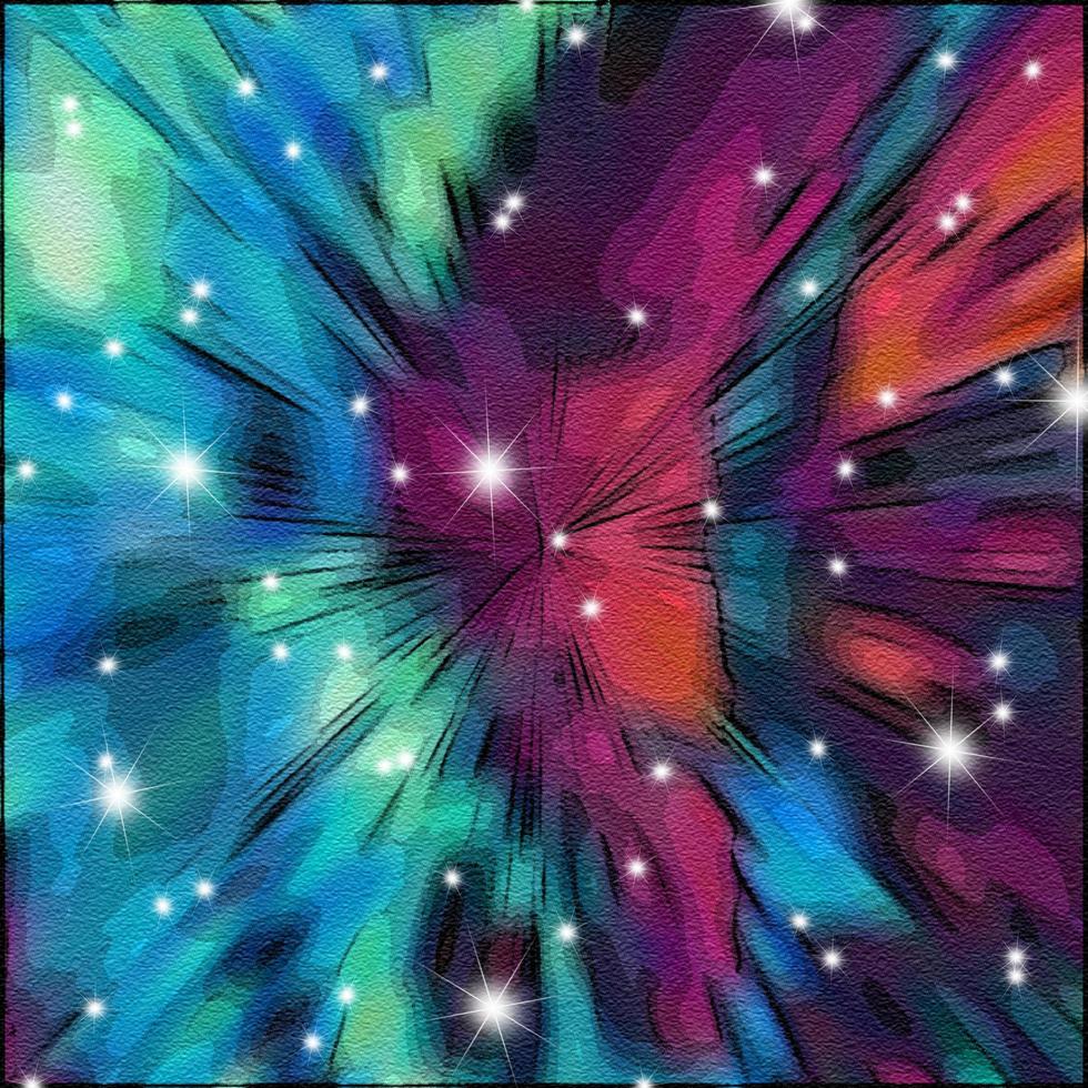 Blue Pop Art Cartoon Comic Background photo