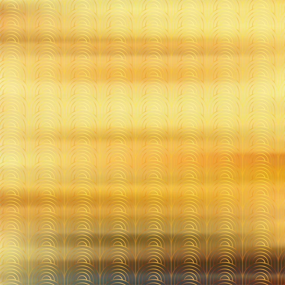patrón art deco dorado con fondo de desenfoque de color degradado foto