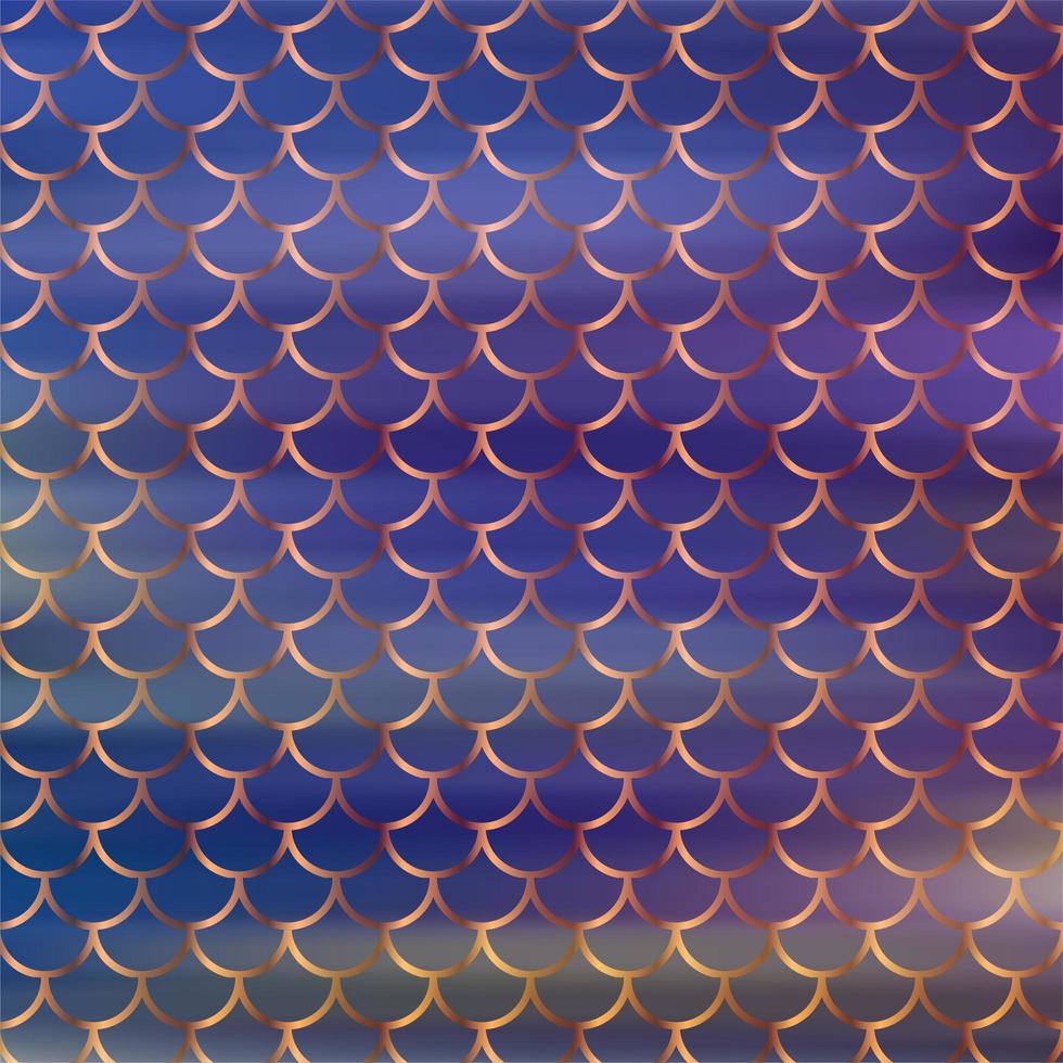 Golden mermaid scales pattern with gradient color blur background photo