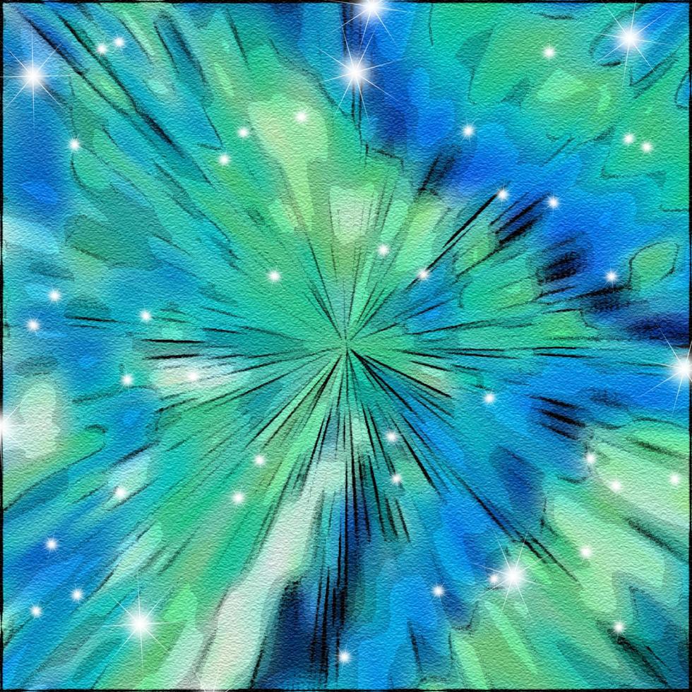 Blue Pop Art Cartoon Comic Background photo