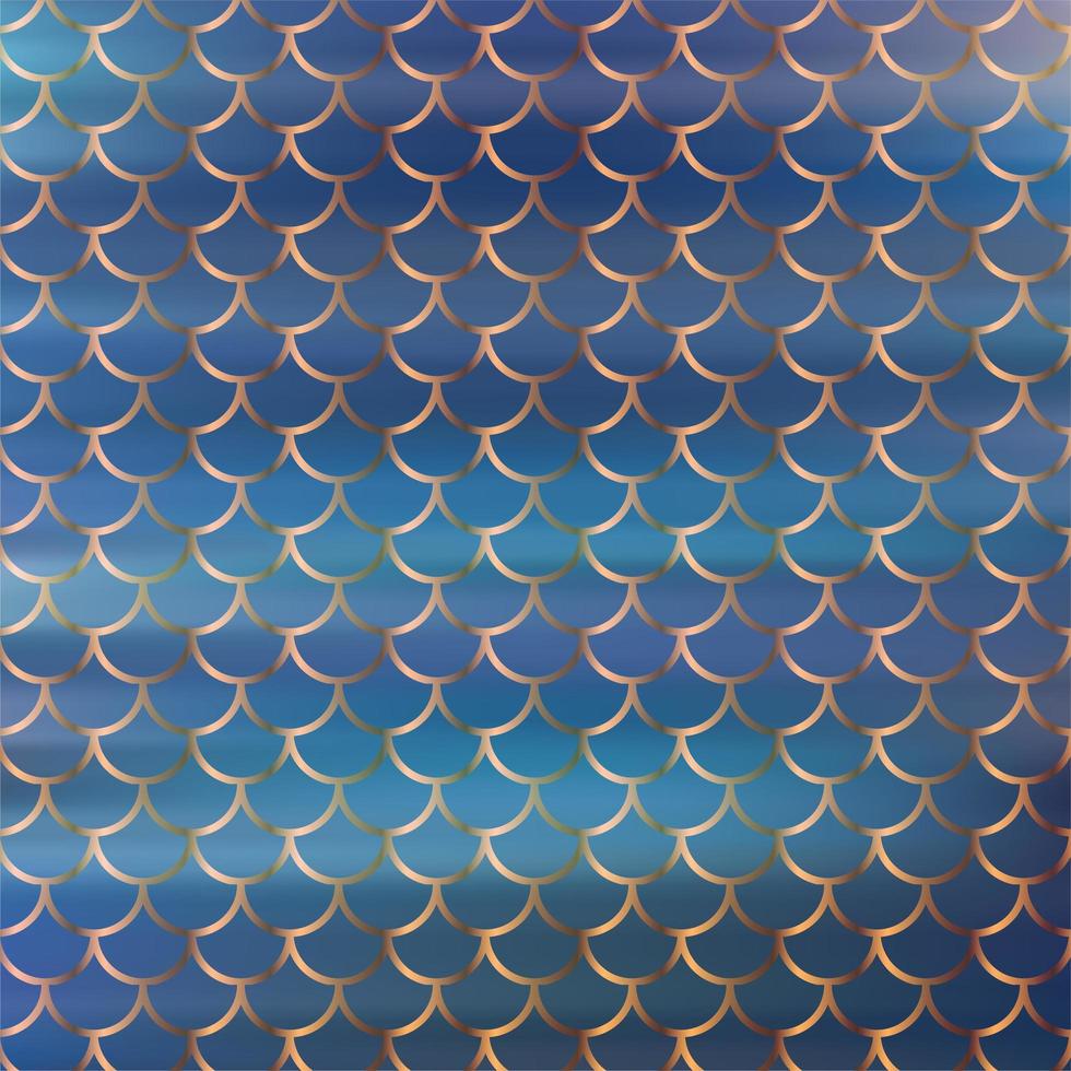 Golden mermaid scales pattern with gradient color blur background photo