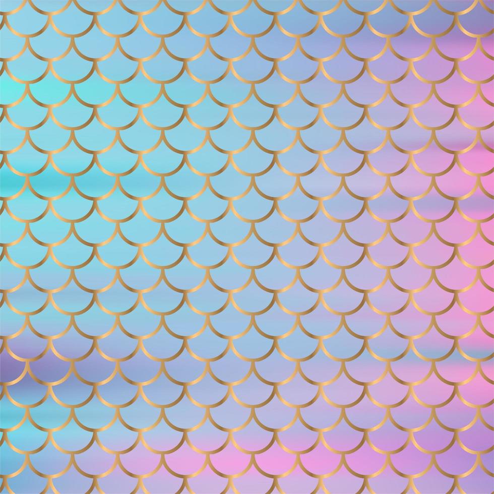 Golden mermaid scales pattern with gradient blur pink photo