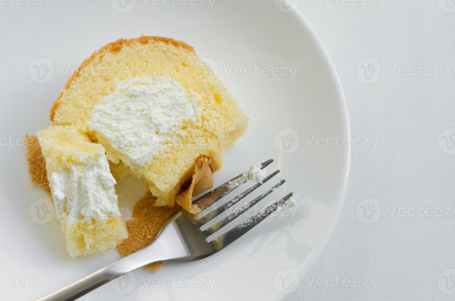 Vanilla Cream Roll Cake for Breaking Time photo